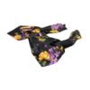 Black Floral Applique Silk Women Headband Diadem