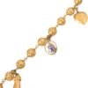 Gold Tone Chain Brass Beaded Statement Sicily Necklace