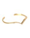 Arched Wing Cuff Skyfall Gold CZ 925 Bracelet