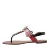 Multicolor Crystal Sandals Flip Flops Shoes