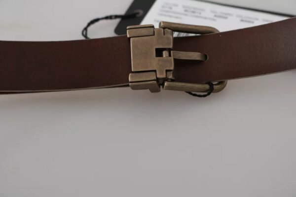 4594340.jpeg Cream Beige Gold Buckle Waist Leather Belt