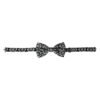 Black White Printed Adjustable Neck Men Bow Tie