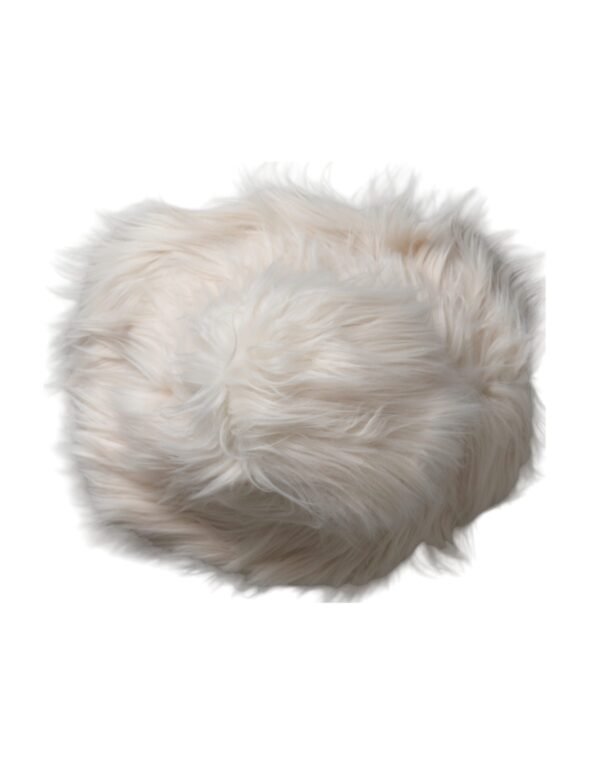 4610665.jpg Off White Acrylic Fur Womens Bucket Hat