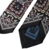 Black Printed 100% Silk Adjustable Men Tie
