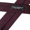 Bordeaux Solid 100% Silk Adjustable Men Tie