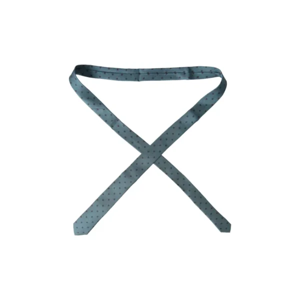 4634763.webp Green Black Polka Dot Silk Adjustable Men Tie