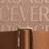Brown Top Handle Jacquard Leather Logo Crossbody Tote Bag