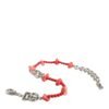 Silver Tone Brass Beaded Resin DG Logo Chain Bracelet