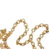 Gold Brass Crystal Bug Charm Pendant Statement Necklace
