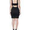 Black Cut Out Sleeveless Bodycon Mini Dress