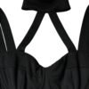 Black Cut Out Sleeveless Bodycon Mini Dress