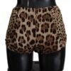 Brown Leopard Print Swimsuit Swimwear Bikini Bottom