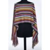 Multicolor Wool Women Poncho
