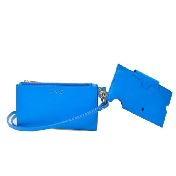 4658326.jpeg Blue Leather Shoulder Bag