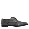 Silver Polyurethane Derby Formal Dress Shoes