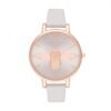 Beige Synthetic Leather Watch