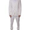 White Wool Silk 3 Piece SlimFit Formal Suit