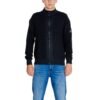 Black Recycled Cotton Cardigan