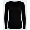 Black Cotton Long Sleeve