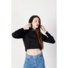 Black Viscose Long Sleeve