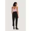 Black Viscose Cropped Pant