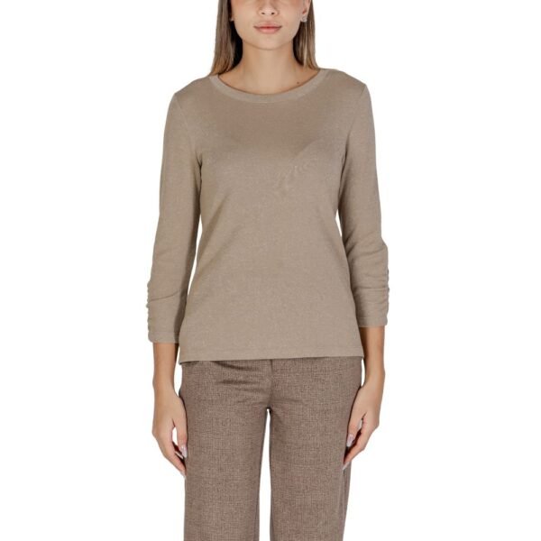 4761825.jpeg Beige Polyester Tops & T-Shirt