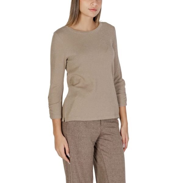 4761828.jpeg Beige Polyester Tops & T-Shirt