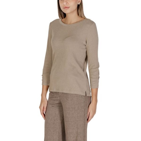 4761832.jpeg Beige Polyester Tops & T-Shirt