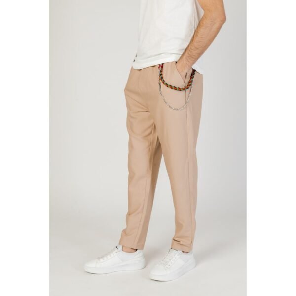 4762177.jpeg Beige Polyester Jeans & Pant