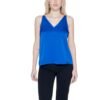 Blue Polyester Top