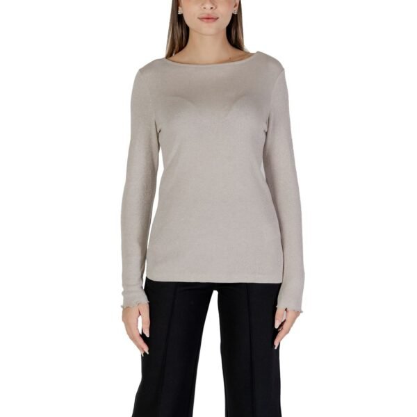 4762572.jpeg Beige Viscose Tops & T-Shirt
