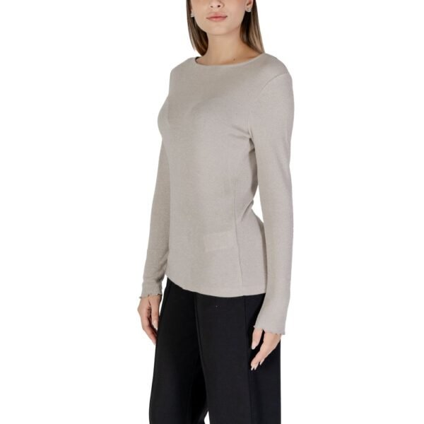 4762584.jpeg Beige Viscose Tops & T-Shirt