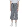 Black Viscose Cropped Pant
