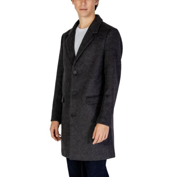 4765617.jpeg Gray Polyester Jacket