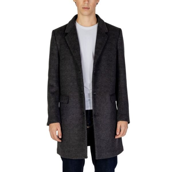 4765623.jpeg Gray Polyester Jacket