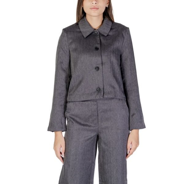 4766825.jpeg Gray Polyester Blazer