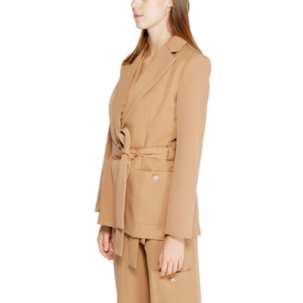 4767532.jpeg Beige Polyester Suits & Blazer