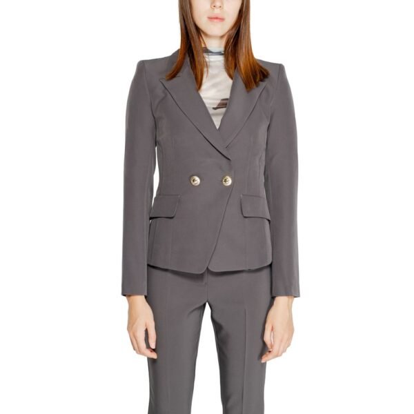 4767668-2.jpeg Gray Polyester Suits & Blazer