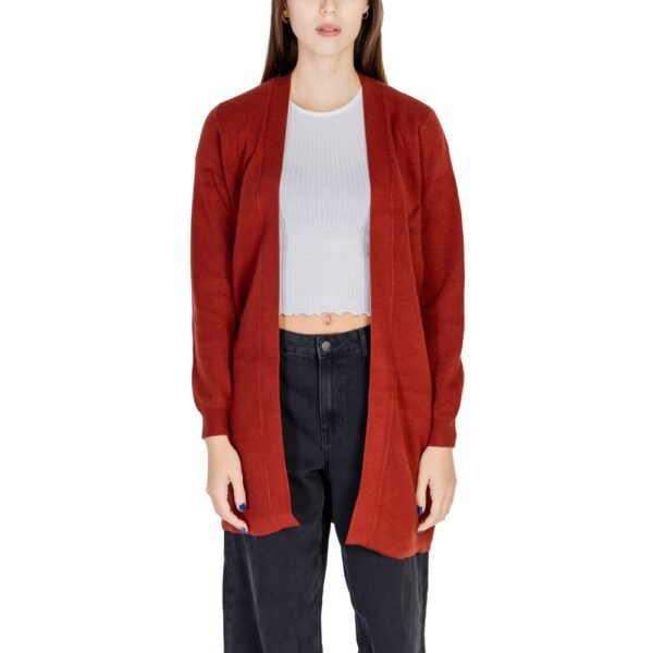 4769297.jpeg Red Viscose Cardigan