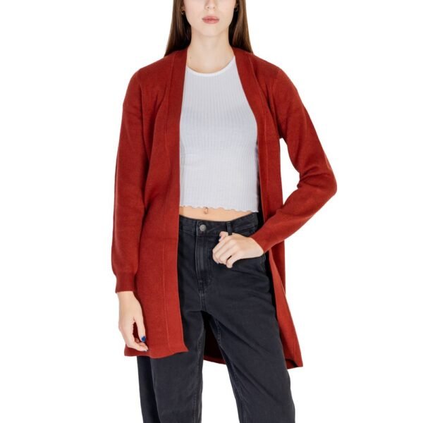 4769306.jpeg Red Viscose Cardigan