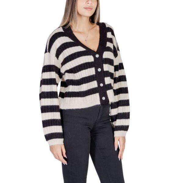 4769336.jpeg Beige Polyester Cardigan