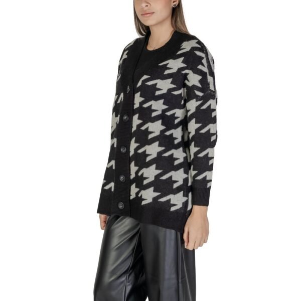4770433.jpeg Black And White Marabou Cardigan