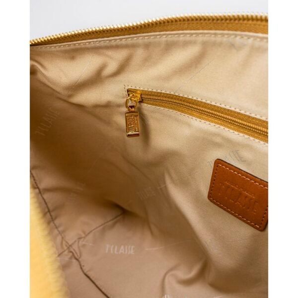 4771347.jpeg Beige Artificial Leather Handbag