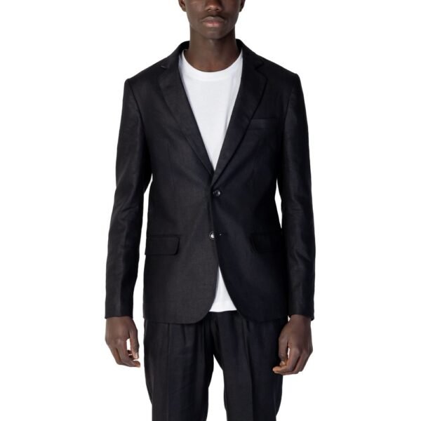 4772466.jpeg Black Linen Suit