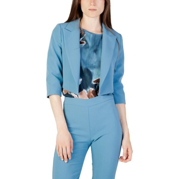 4773788.jpeg Turquoise Polyester Suits & Blazer