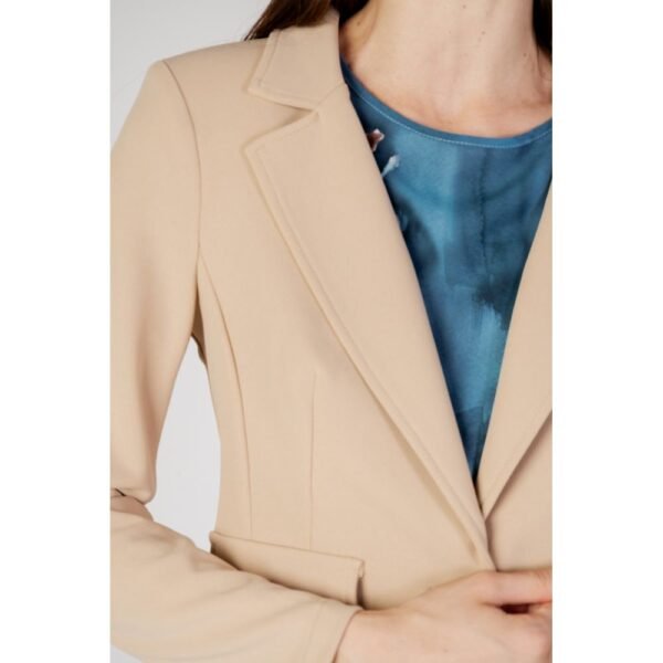 4773833.jpeg Beige Polyester Suits & Blazer