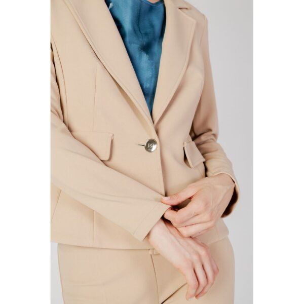 4773838.jpeg Beige Polyester Suits & Blazer