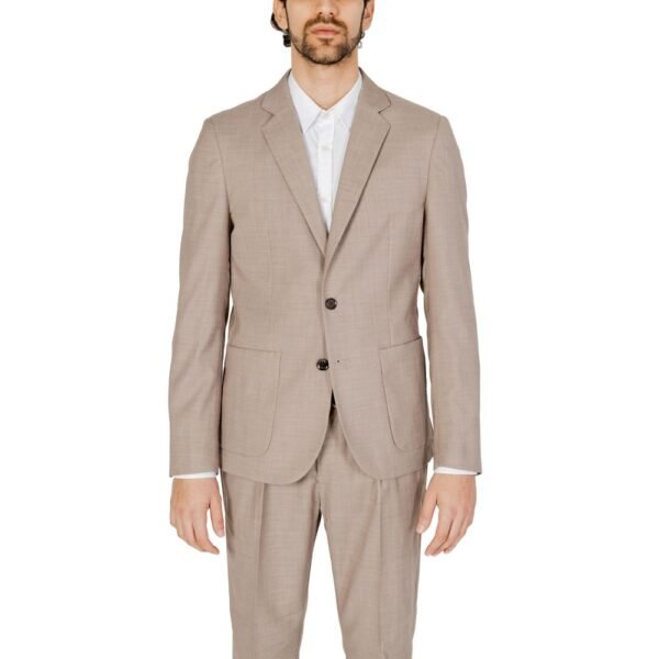 4774881.jpeg Beige Polyester Suit