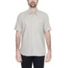 Beige Linen Shortsleeve