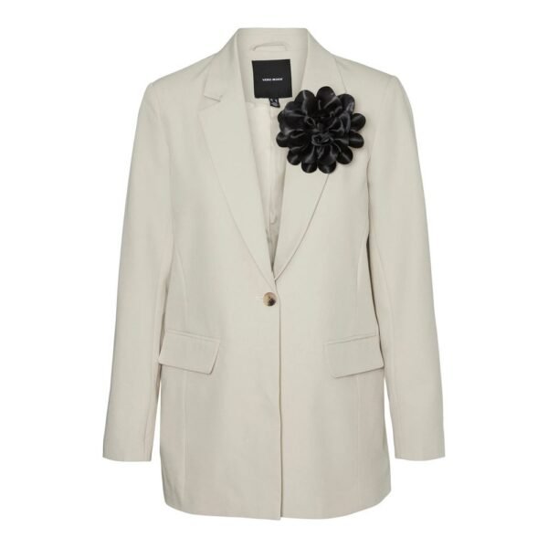 4775349.jpeg Beige Polyester Suits & Blazer